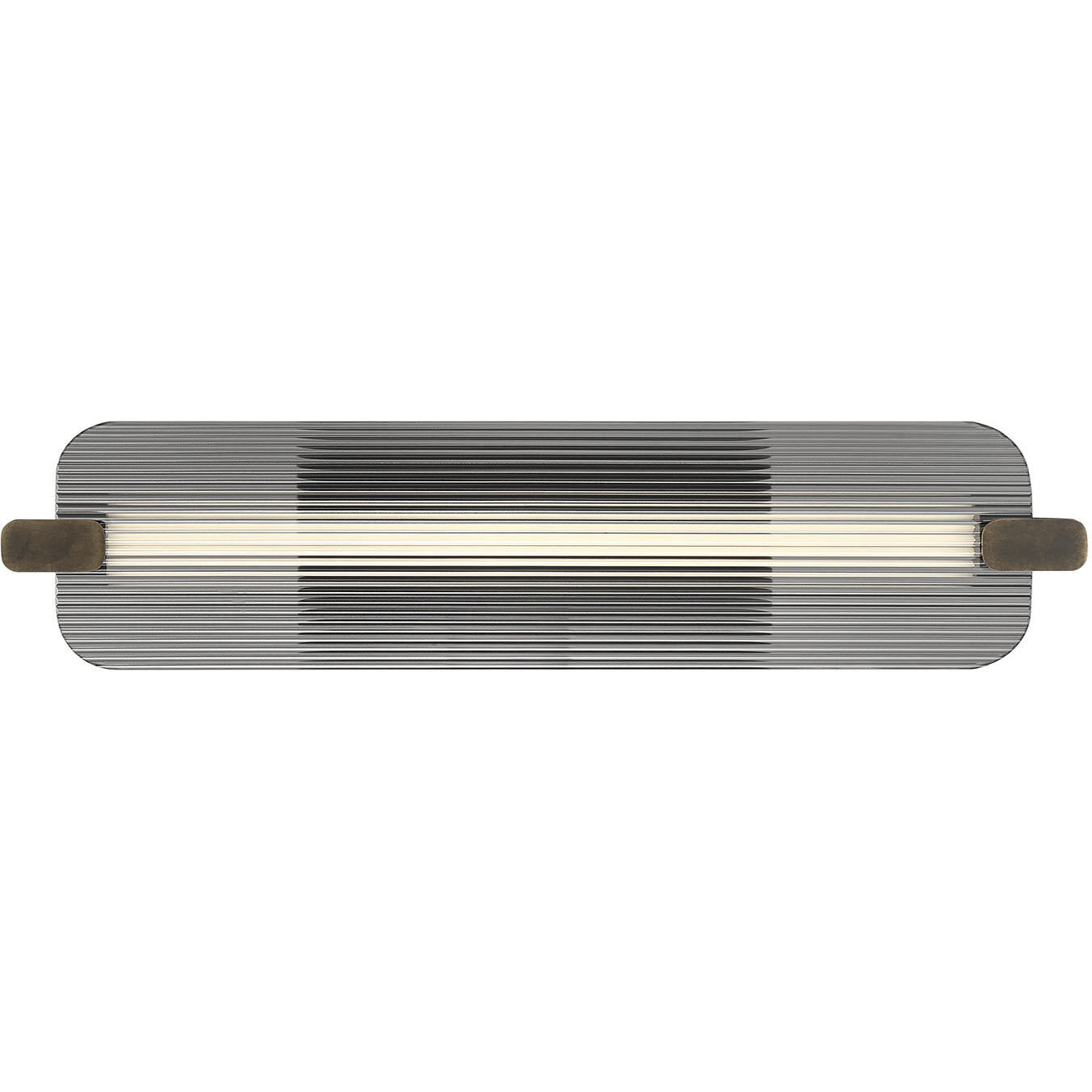 Neoness LED 24.5 inch Weathered Brass Vanity Light Wall Light in Smoke