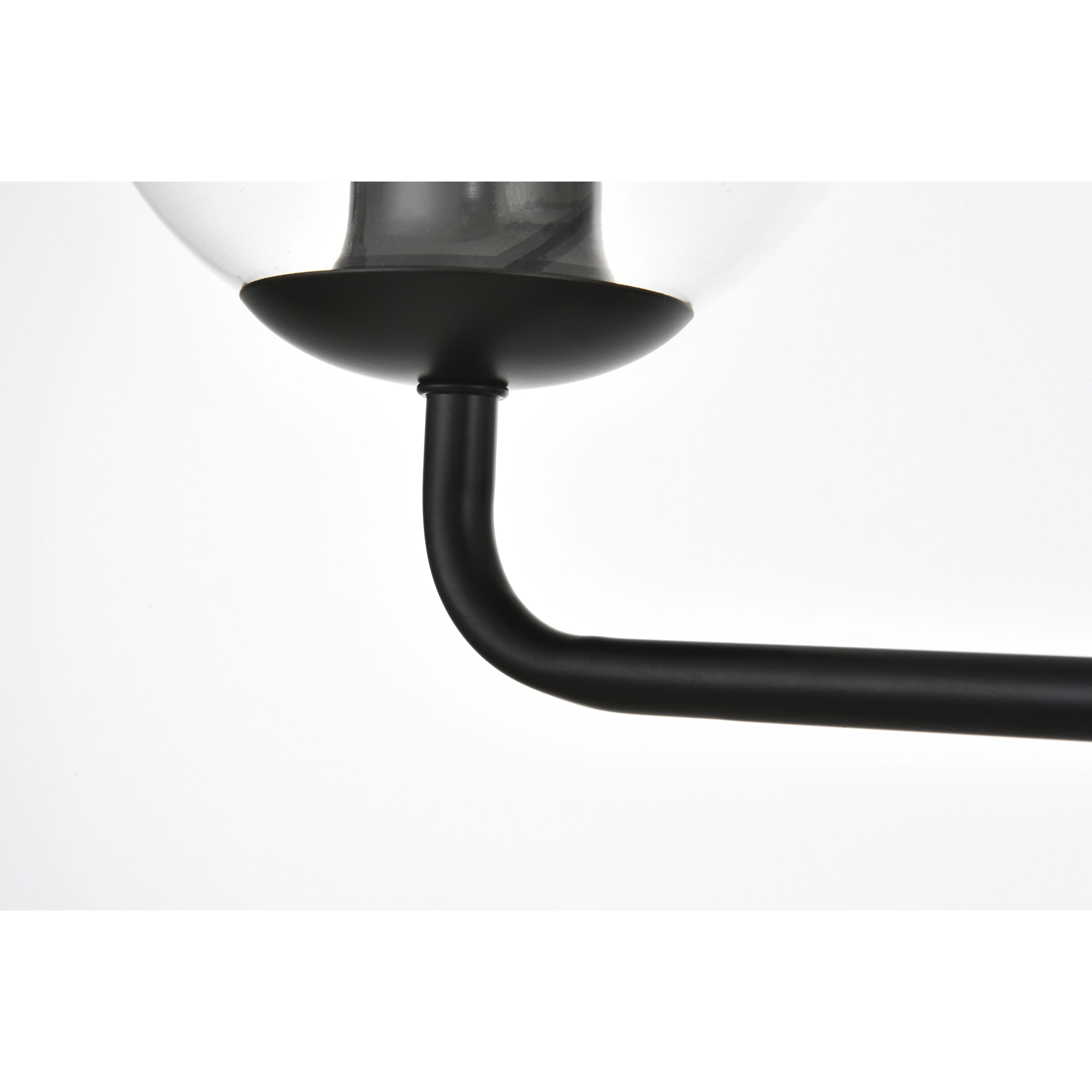 Genesis 4 Light 37 inch Black Bath Sconce Wall Light
