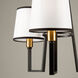 Coco LED 19.7 inch Gold and Black Chandelier Ceiling Light