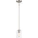Stowe 1 Light 5 inch Brushed Polished Nickel Mini Pendant Ceiling Light