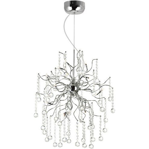 Cherry Blossom LED 20 inch Chrome Chandelier Ceiling Light