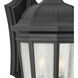 Verdae 3 Light 22 inch Textured Black Outdoor Wall Lantern, Large, Design Series