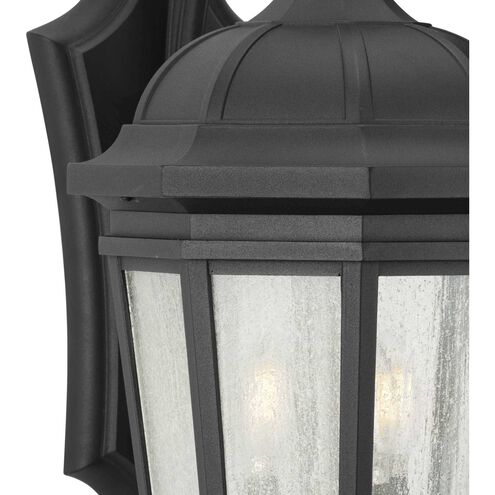 Verdae 1 Light 13 inch Textured Black Outdoor Wall Lantern, Small, Design Series