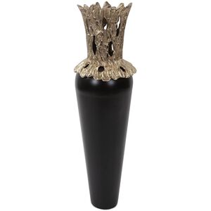 Black Zetian 37 X 10 inch Vase, Short