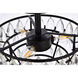 Mila 3 Light 12 inch Black Flush Mount Ceiling Light