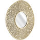 Azoni 45 X 45 inch Soft Gold with Mirror Wall Mirror