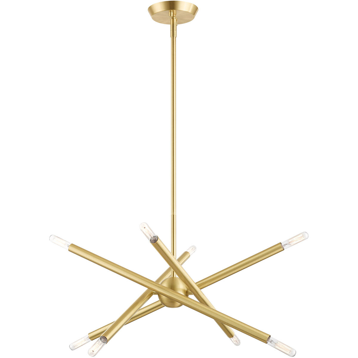 Soho 8 Light 20 inch Satin Brass Chandelier Ceiling Light