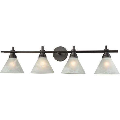 Pemberton 4 Light 36 inch Oil Rubbed Bronze Vanity Light Wall Light