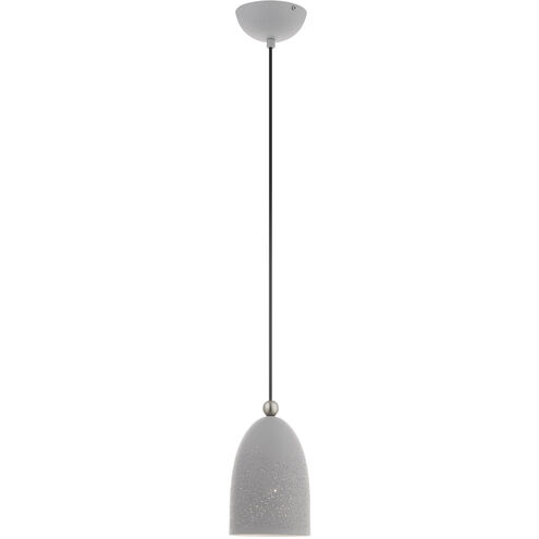 Arlington 1 Light 6 inch Nordic Gray with Brushed Nickel Accents Pendant Ceiling Light