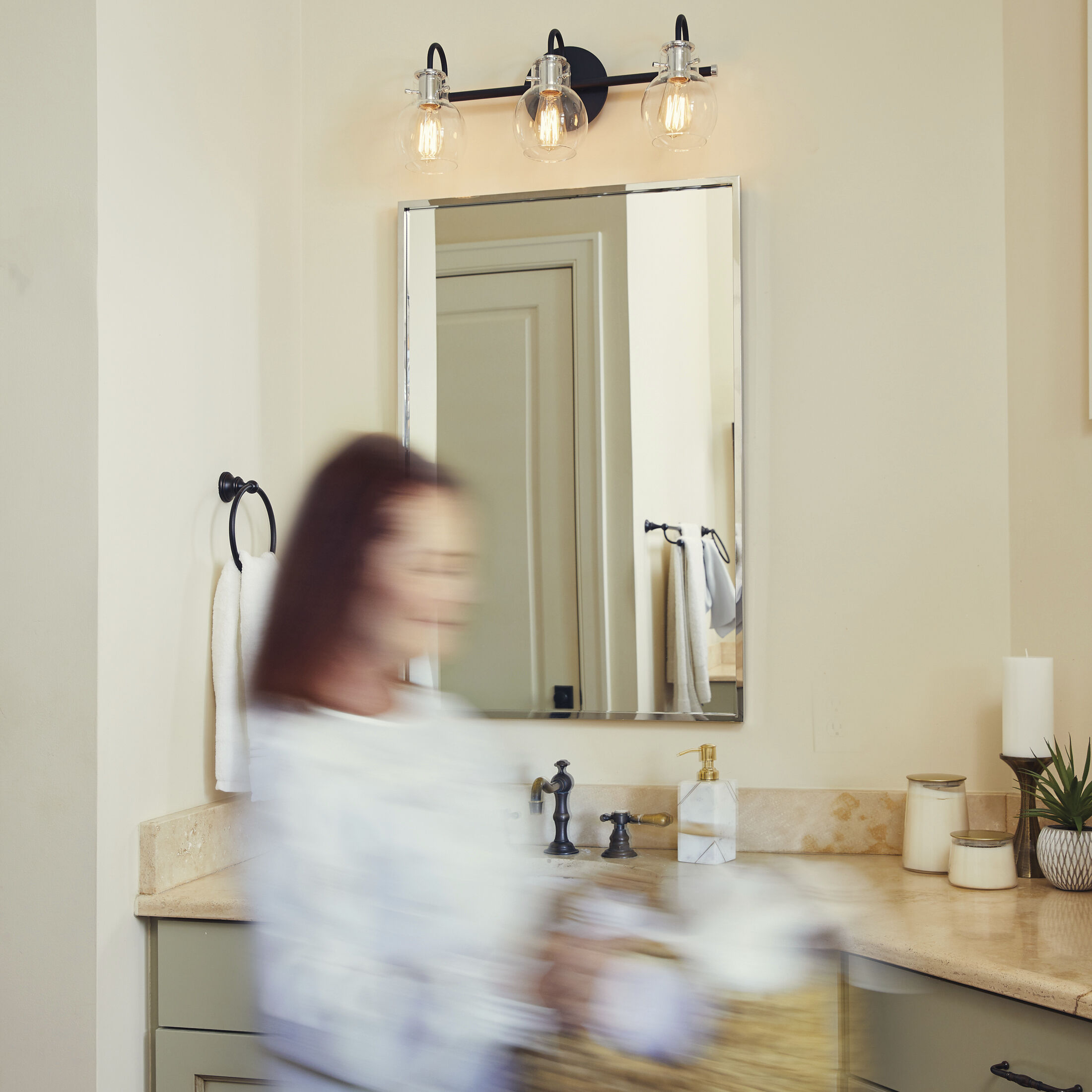 Lockport 36 X 24 inch Polished Chrome Mirror