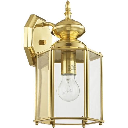 Outdoor Basics 1 Light 13 inch Polished Brass Outdoor Wall Lantern