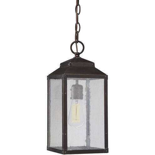 Brennan 1 Light 6.75 inch English Bronze with Gold Outdoor Hanging Lantern