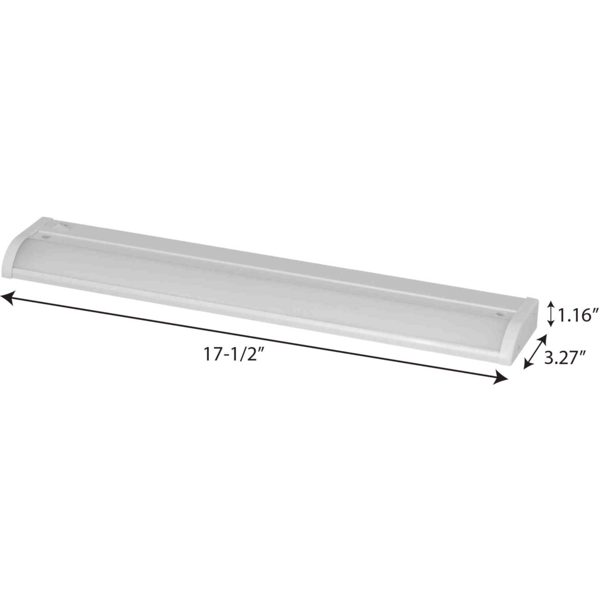 Hide-a-Lite V 120 LED 17.5 inch White LED Undercabinet Light in Matte White, Progress LED
