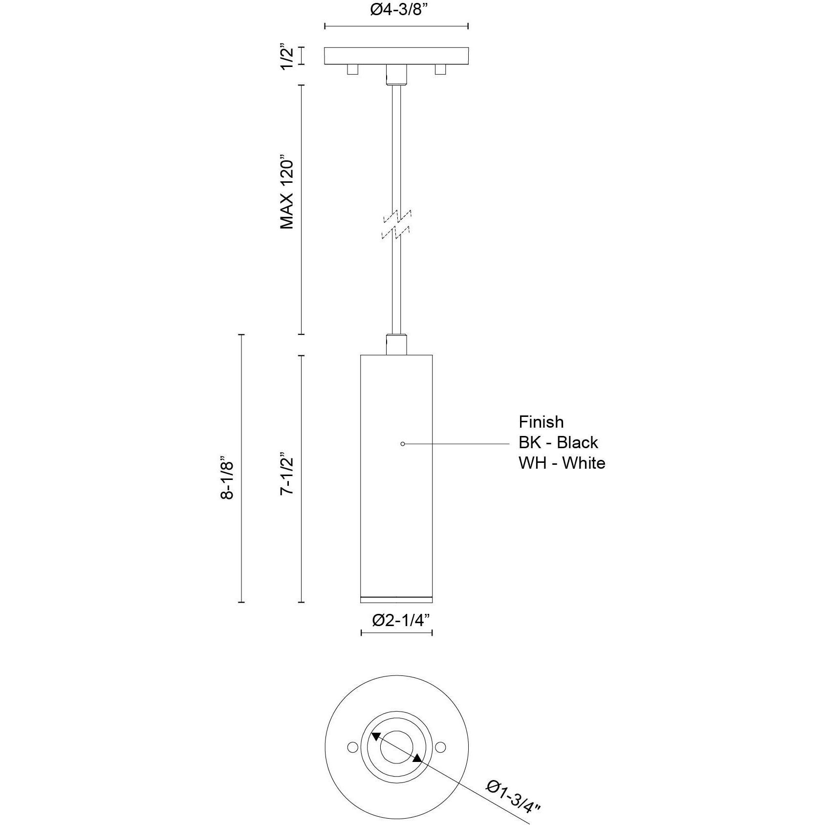 Lorna Pendant Ceiling Light in White