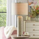 Signature 31 inch 150 watt Beige and Off White Table Lamp Portable Light 