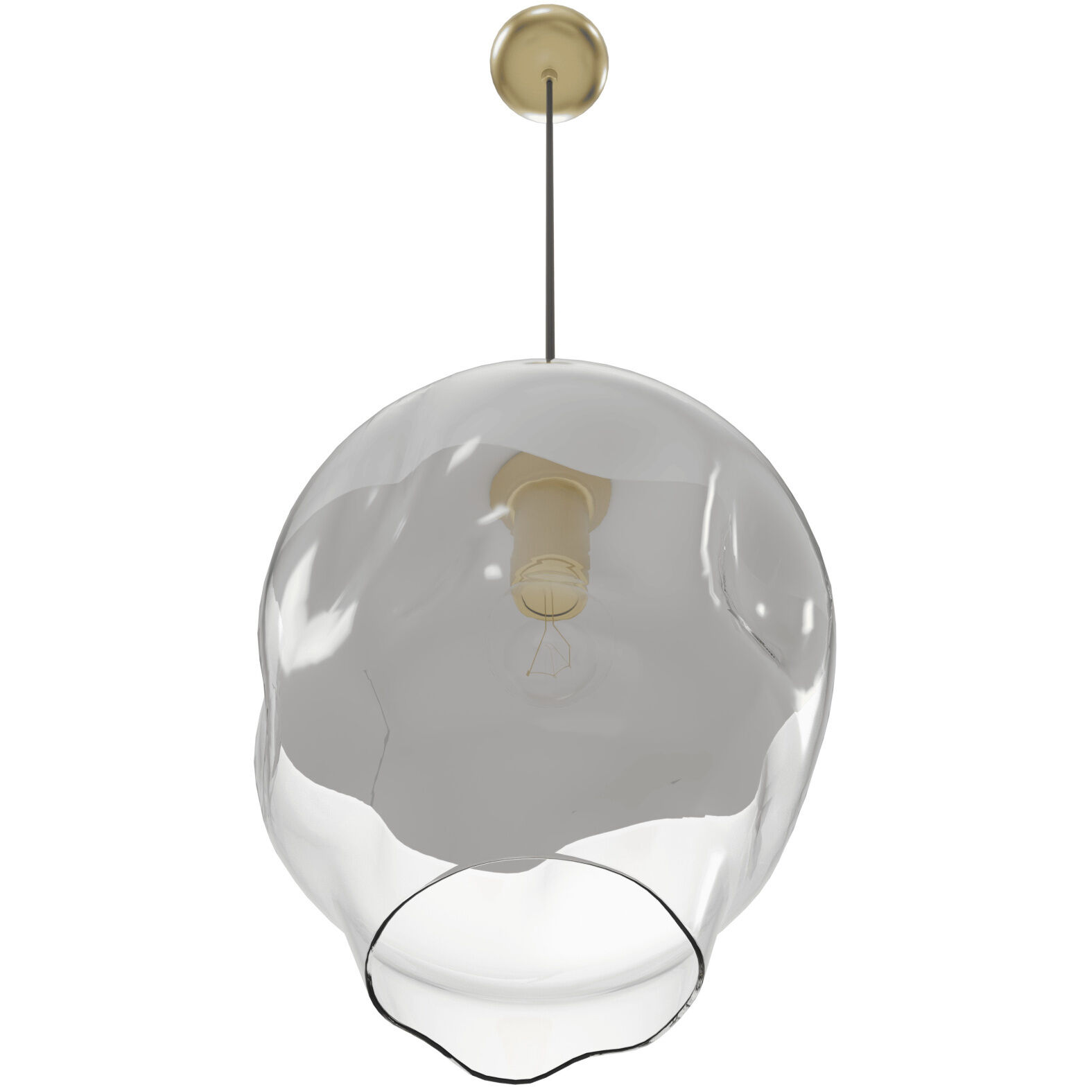 Sonoma Ave. 1 Light 12 inch Brushed Brass Pendant Ceiling Light