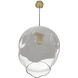 Sonoma Ave. 1 Light 12 inch Brushed Brass Pendant Ceiling Light