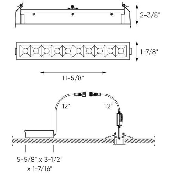 PinPoint White Regressed in All White, Recessed Down Light