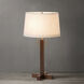 Swiss Cross 29 inch 23 watt Dark Walnut and Weathered Brass Table Lamp Portable Light