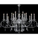 Sculptured Leaf 18 Light 30 inch Silver Chandelier Ceiling Light, Oval