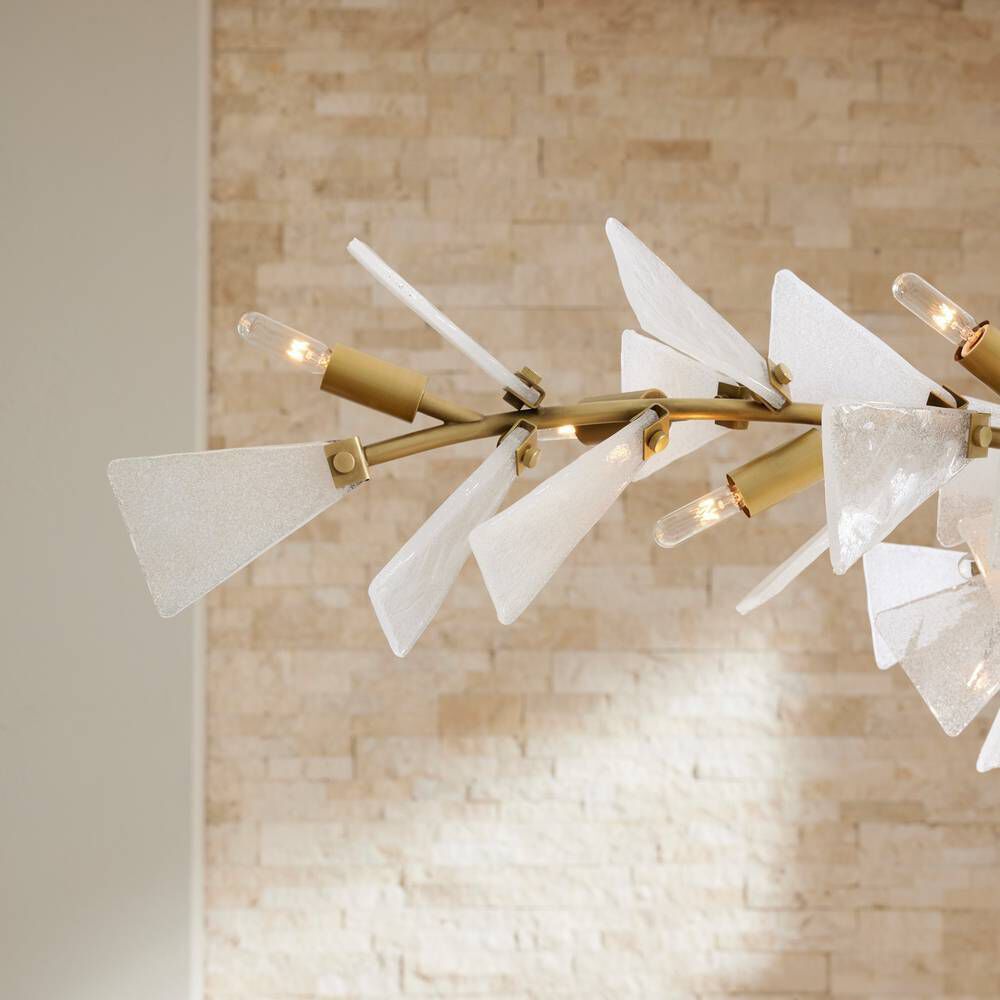 Delmar 12 Light 58 inch Clear Seedy Chandelier Ceiling Light