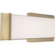 Citi LED 18 inch Antique Brushed Brass LED Vanity Light Wall Light
