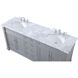 Wesley 72 X 21.5 X 35 inch Grey Vanity Sink Set in Gray