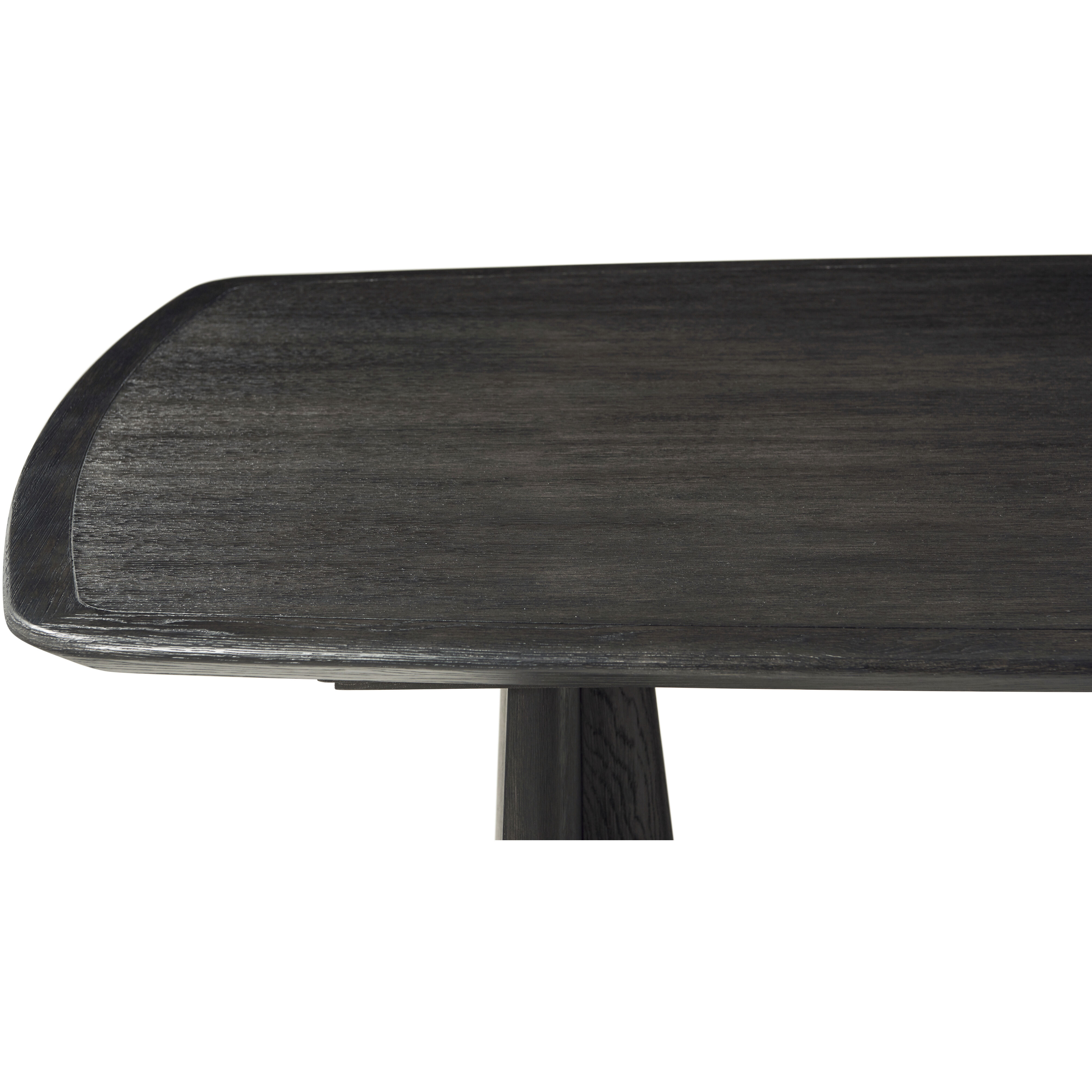 Repose 134 X 47 inch Charcoal Oak Extension Dining Table, Wooden