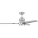Sonnet 52 inch Polished Nickel Ceiling Fan, Blades Included
