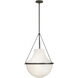Collins 1 Light 20 inch Black Oxide Chandelier Ceiling Light
