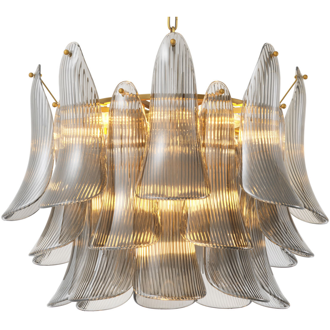 Amun 13 Light 28.35 inch Brushed Brass Chandelier Ceiling Light