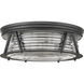 Cape Harbor 4 Light 20 inch Matte Black Flush Mount Ceiling Light