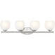 Colette Vanity Wall Light in Brushed Nickel