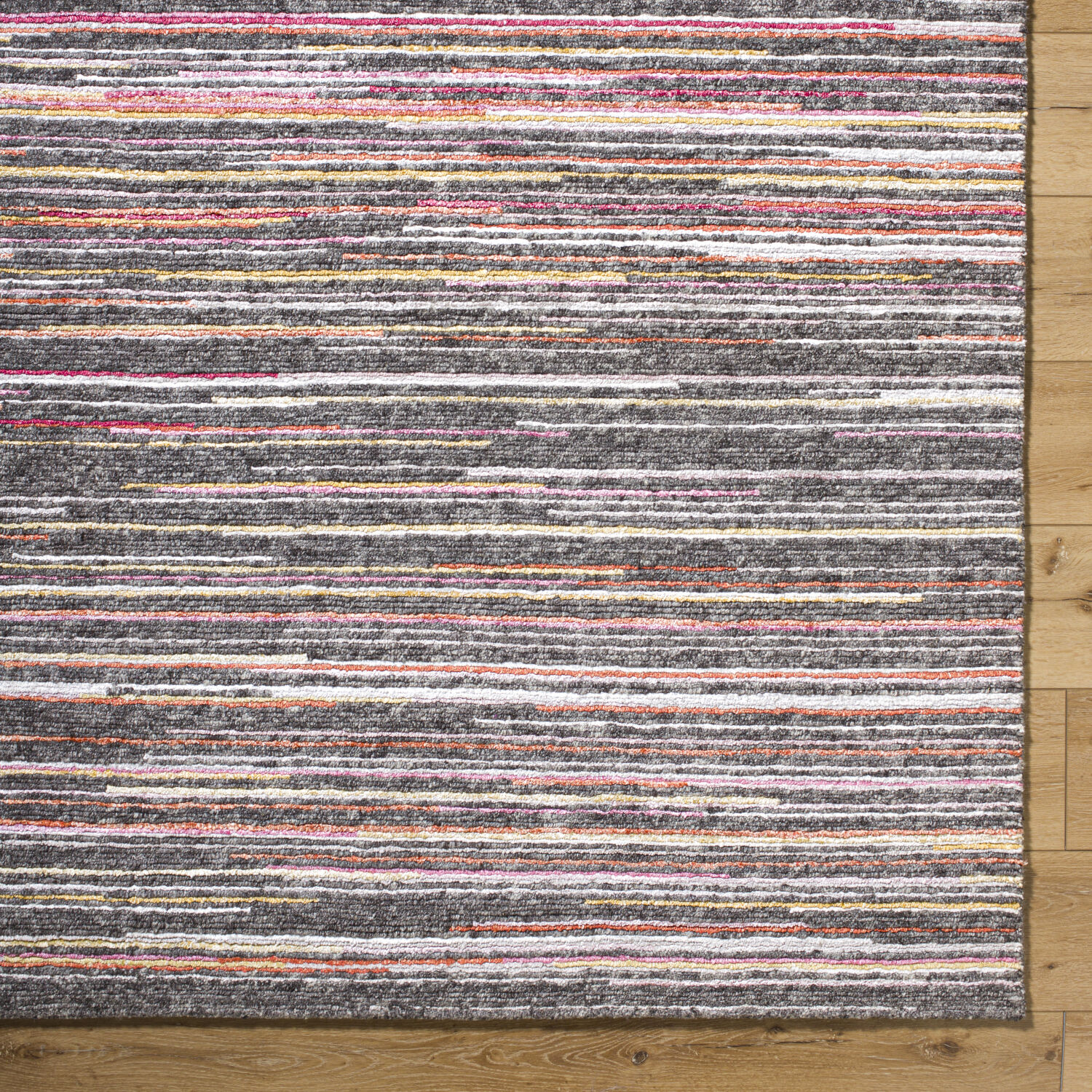 Enlightenment 156 X 108 inch Grey / Dark Grey / Warm Grey / Metallic - Silver / Prairie Dust / Sage / Light Silver / Camel / Tan Handmade Rug in 9 x 13