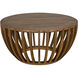 Francis 35 X 35 inch Clear Coat Flat Coffee Table