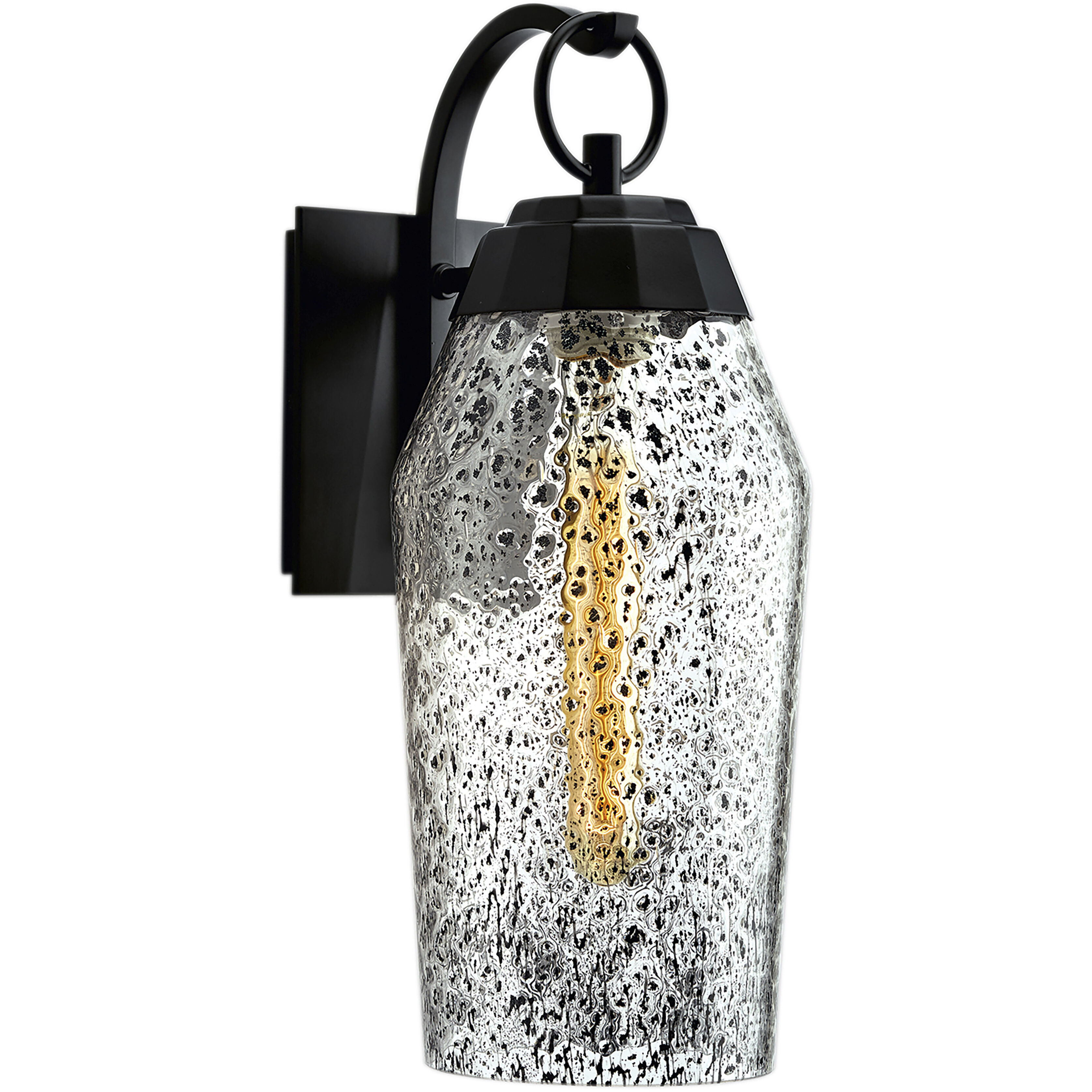 Lyrids 1 Light 14 inch Matte Black Outdoor Wall Sconce