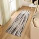 Sesia 94 X 32 inch Black/Grey Rug in 2 x 8