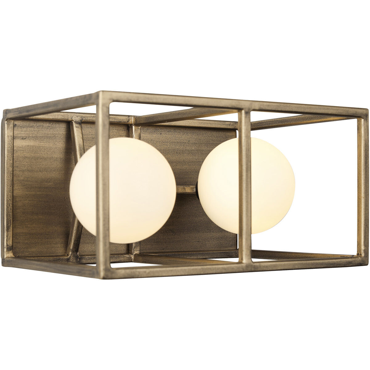 Plaza LED 9.63 inch Havana Gold and Carbon Bath Vanity Wall Light