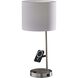 Wyatt 22 inch 60.00 watt Brushed Steel Supercharger Desk Lamp Portable Light