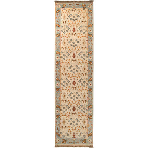 Ursan 36 X 24 inch Khaki/Aqua/Burnt Orange/Dark Brown/Medium Gray Rugs, Wool