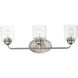 Acadia 3 Light 25 inch Satin Nickel Bath Vanity Wall Light