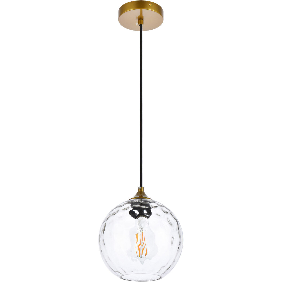 Cashel 1 Light 8 inch Brass Pendant Ceiling Light