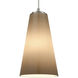 Connor 1 Light 6 inch Satin Nickel with Smokey White Mini Pendant Ceiling Light