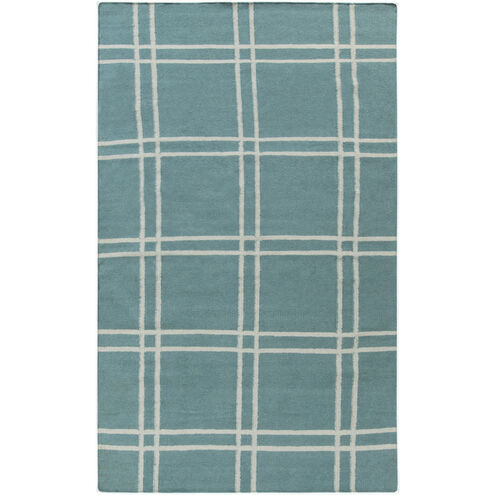 Sheffield Market 63 X 39 inch Emerald, Ice Blue Rug