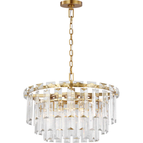 C&M by Chapman & Myers Arden 10 Light 24.13 inch Burnished Brass Chandelier Ceiling Light