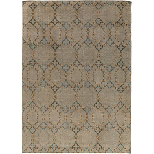 Pueblo 36 X 24 inch Sage, Camel, Teal Rug