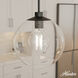 Xidane 1 Light 12 inch Matte Black Pendant Ceiling Light