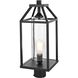 Zora 1 Light 20.5 inch Black Outdoor Post Light