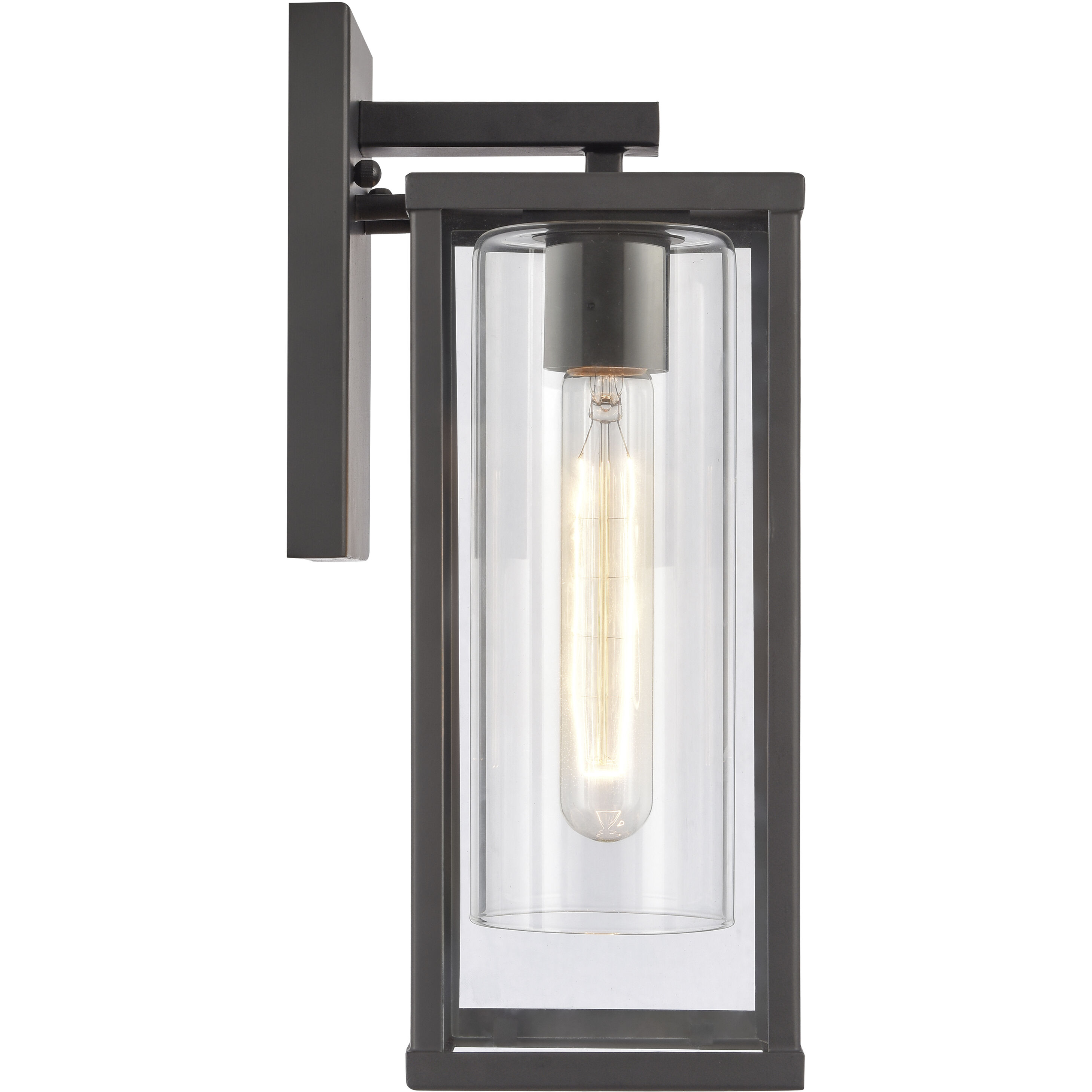 Augusta 1 Light 13.75 inch Matte Black Outdoor Sconce