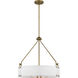 Halter 4 Light 22.63 inch Natural Brass Pendant Ceiling Light